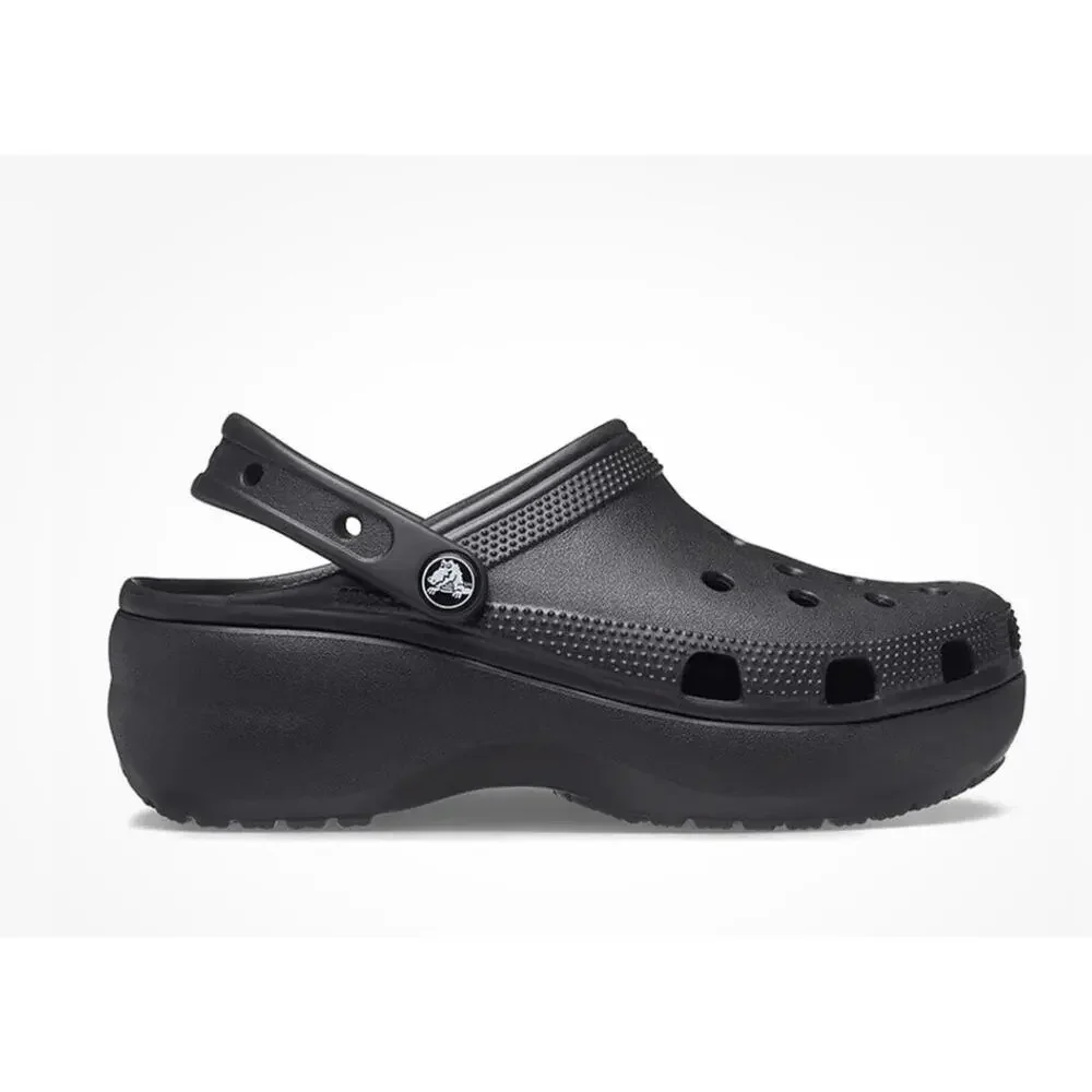 CROCS Women’s CLASSIC Platform Clog Black US size 7 Clogs Slides